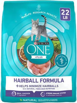 +Plus Hairball Formula Natural Adult Dry Cat Food, 3.5-lb bag