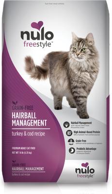 FreeStyle Hairball Management Turkey & Cod Recipe with Omega Fatty Acids High Protein & Grain-Free Dry Cat Food, 4-lb bag