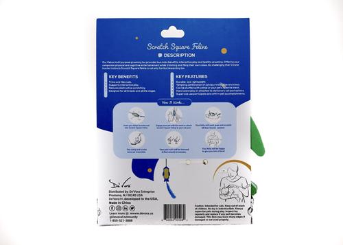 Scratch Square Feline Flying Fish Cat Grooming Toy