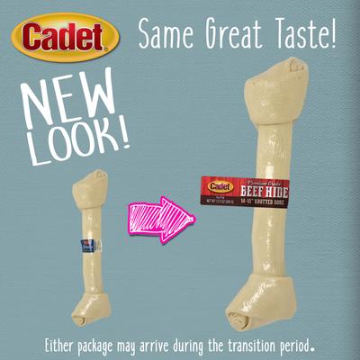 Hueso anudado masticable para perros de piel de res de 14 a 15 pulgadas