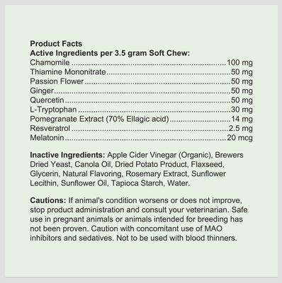 Stress & Anxiety Relief Calming Chicken Flavored Soft Chews Calming Supplement for Dogs, 90 count