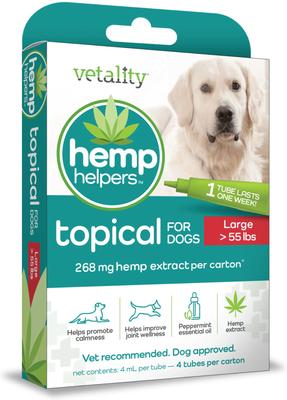 Hemp Helpers Topical for Dogs, 3-ml, 4 count, Under 33-lb