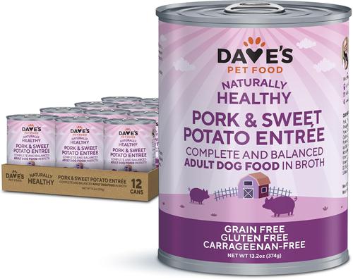 Naturally Healthy Chicken & Rice Recipe Pate Canned Wet Dog Food, 13.2-oz can, case of 12