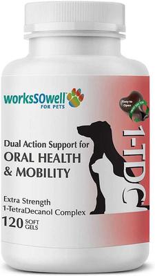 Dental & Joint Health Softgel Supplement for Dogs & Cats, 60 count