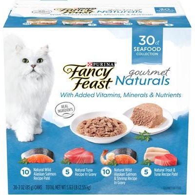 Comida enlatada para gatos Gourmet Naturals Poultry & Beef Variety Pack, 3 oz, caja de 30
