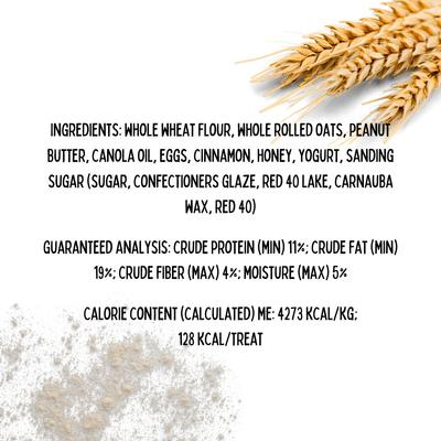 Hugs N' Kisses Peanut Butter & Honey Assorted Crunchy Dog Treats, 18 count