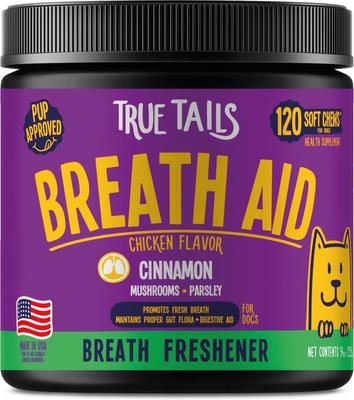Breath Aid Bacon Flavored Dental Supplement for Dogs, 120 count
