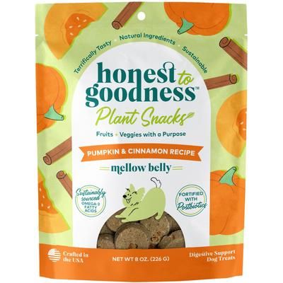 Premios para perros Plant Snacks Good Vibes de manzanilla y jengibre, bolsa de 8 oz