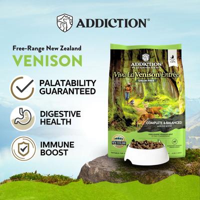 Viva La Venison Entree Complete & Balanced Immune Boost Grain-Free Dry Cat Food, 4-lb bag