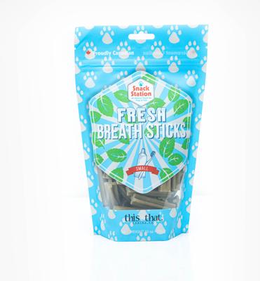 Snack Station Fresh Breath Sticks Small Dental Dog Treats, 10-oz bag