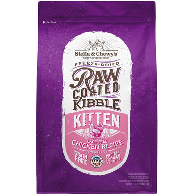 Chicken Flavored Raw Coated Cage-Free Kitten Dry Cat Food. 2.3 kg.