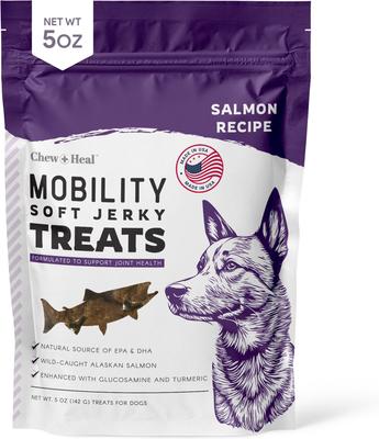Mobility Wild Alaskan Salmon Limited Ingredient Soft Jerky Dog Treats, 12-oz bag