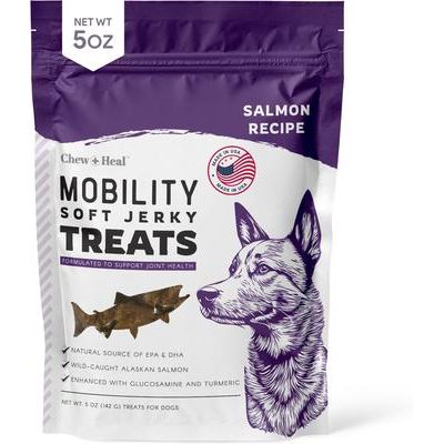 Mobility Wild Alaskan Salmon Limited Ingredient Soft Jerky Dog Treats, 12-oz bag