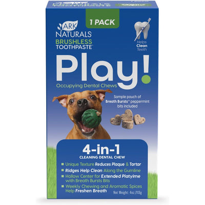Brushless Toothpaste Play! Mint Adult Dental Chews. 115 g. - Ark Naturals