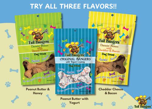Winter Gift Pack Peanut Butter & Honey Crunchy Dog Treats, 3 count