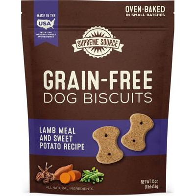 Galletas de pollo sin cereales, guisantes y zanahoria para perros, bolsa de 16 oz