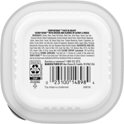 Comida húmeda para gatos adultos con sabor a paté en salsa Catnip Fever, bandeja de 3.5 oz, caja de 24