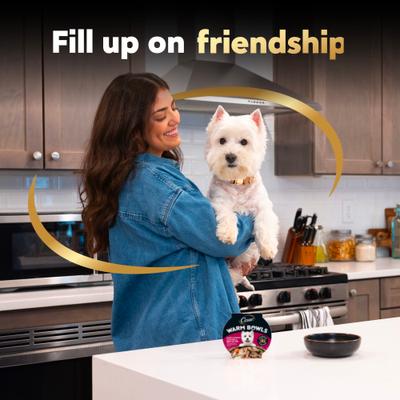 Warm Bowls Chicken & Beef with Vegetables Entree Shredded Wet Dog Food Trays, 2.7-oz tray, pack of 10