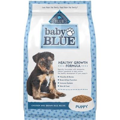Alimento seco para cachorros Baby Blue Healthy Growth Formula con pollo natural y arroz integral, paquete de 8 lb