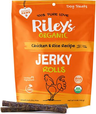 Jerky Rolls Turkey & Sweet Potato Dog Treats, 5-oz pouch