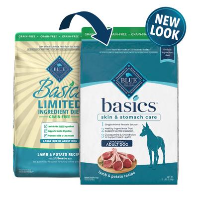 Basics Skin & Stomach Care Grain-Free Formula Lamb & Potato Recipe Large Breed Adult Dry Dog Food, 22-lb bag