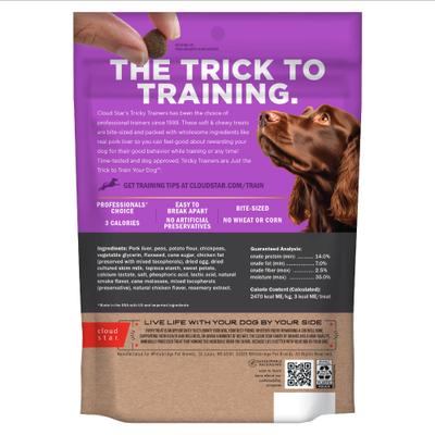 Tricky Trainers con hígado, premios suaves y masticables para perros, bolsa de 355 g