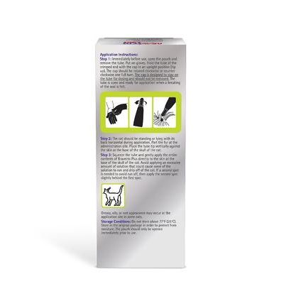 Solución tópica Plus para gatos, 2,6-6,2 lb (caja verde), 1 dosis (suministro para 2 meses)