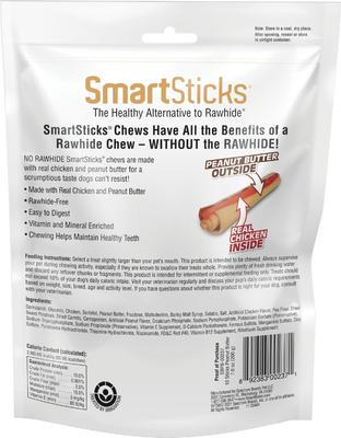 SmartChips Peanut Butter Chews Dog Treats, 12 count