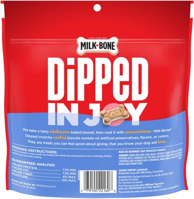 Galletas crujientes para perros bañadas en yogur de vainilla, bolsa de 12 oz, caja de 4