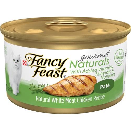 Comida enlatada para gatos Gourmet Naturals Trout & Tuna Recipe Pate, 3 oz, caja de 12