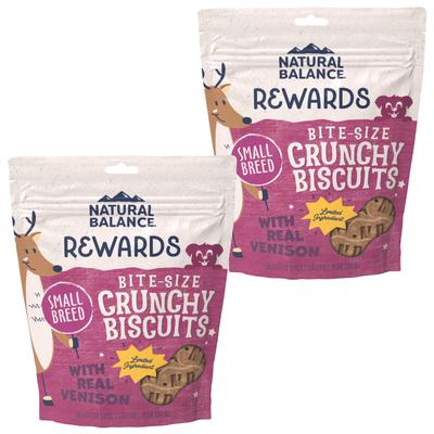 Rewards Small Breed Venison Flavored Crunchy Biscuit Dog Treats, 8-oz bag