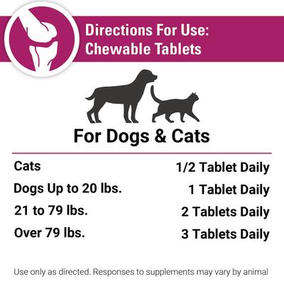 S.O.D. & Boswellia Joint Support Chewable Tablets Dog & Cat Supplement, 500 count
