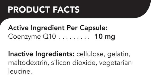 Coenzyme Q10 10 mg Capsules Heart Supplement for Cats & Dogs, 100 count