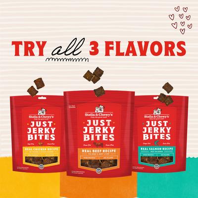 Just Jerky Bites Real Salmon Recipe Grain-Free Dog Treats, 6-oz bag