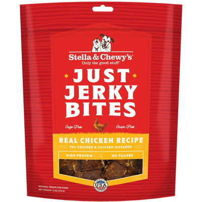 Just Jerky Bites Real Chicken Recipe Grain-Free Dog Treats. 170 g.