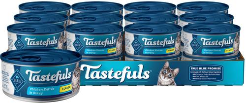 Tastefuls Tuna, Chicken, Fish & Shrimp Variety Pack Flaked Canned Cat Food, 5.5-oz can, case of 12