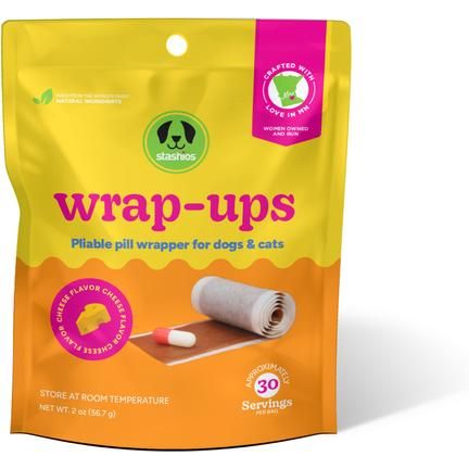Wrap-Ups Bacon Pill Wrapper Dog & Cat Treat, 30 count