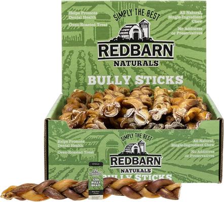 Premium 7" Braided Bully Sticks Dog Treats, 1 count