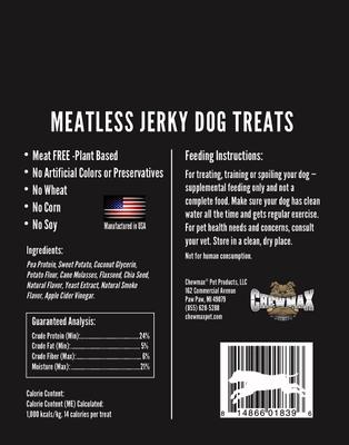 Golosinas masticables naturales de carne seca sin carne para perros, bolsa de 5 oz
