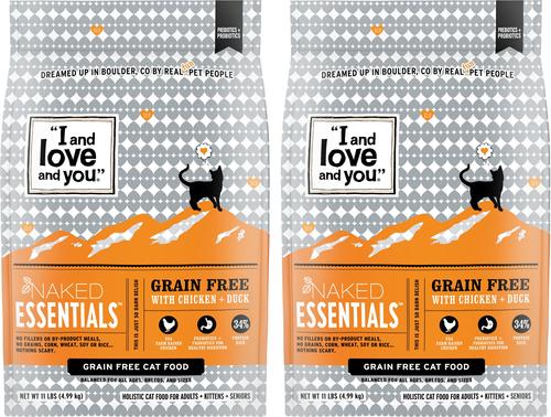 Naked Essentials Chicken & Duck Recipe Dry Cat Food, 11-lb bag