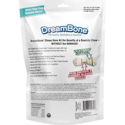 Mini hueso dental masticable sin cuero crudo, golosinas dentales para perros, 16 unidades