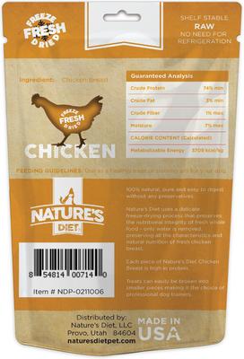 Chicken Breast Raw Freeze-Dried Dog Treats, 3-oz pouch