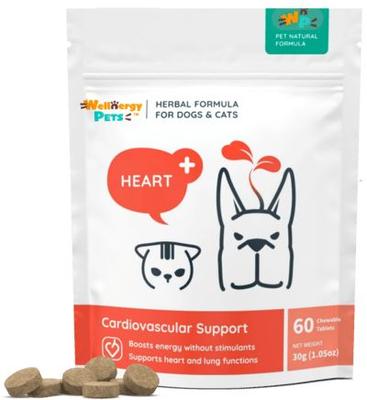 Herbal Qbow Heart Supplement for Dogs & Cats, 60 count