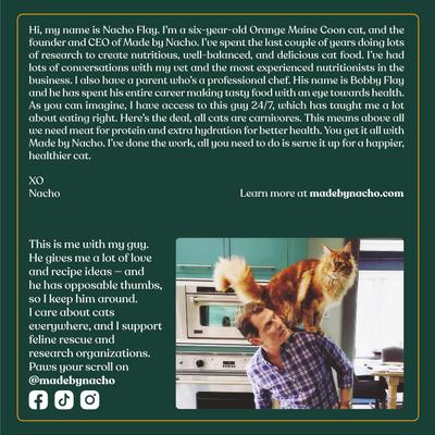 Bundle: Made by Nacho Sustainably Caught Salmon, Whitefish & Pumpkin Recipe with Freeze-Dried Chicken Liver Dry Cat Food, 4-lb bag + Cuts In Gravy Recipes with Bone Broth Variety Pack Wet Food