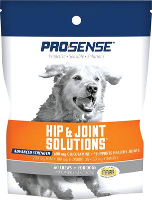 Hip & Joint Solutions Advanced Strength Chewable Tablets Joint Supplement for Dogs, 120 count