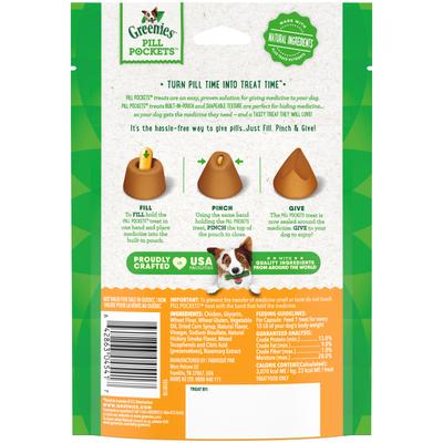 Bundle: Variety Pack - Greenies Pill Pockets Cheese Flavor Dog Treats, Capsule Size, 30 count, Hickory Smoke & Chicken Flavors