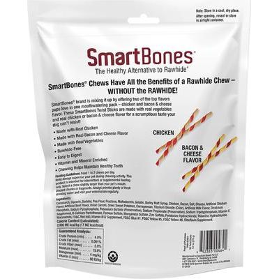 Twist Sticks Variety Pack - Premios para perros con sabor a pollo, tocino y queso (50 unidades)