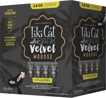 After Dark Velvet Mousse Chicken & Quail Egg Grain-Free Wet Cat Food, 2.8-oz pouch, case of 12