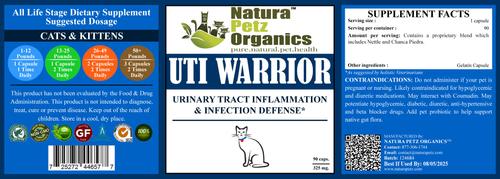 UTI Warrior Cat Supplement, 90 count