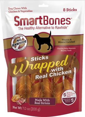 Chicken Wrapped Sticks Sirloin Dog Treats, 30 count
